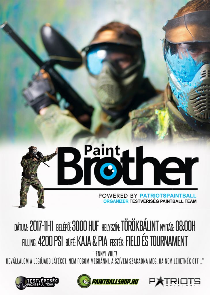 Paint Brothers paintball game Törökbálinton
