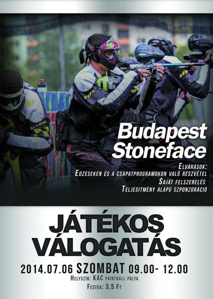 Játékosválogatást tart a Budapest Stoneface